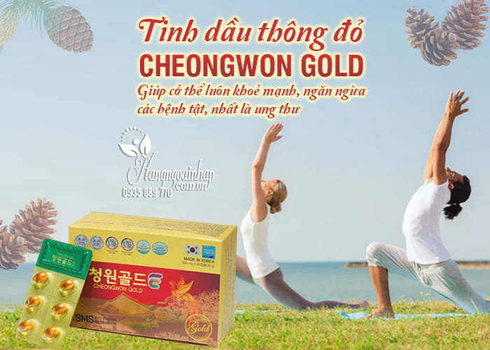 Tinh dầu thông đỏ CheongWon Gold Samsung 120 viên1