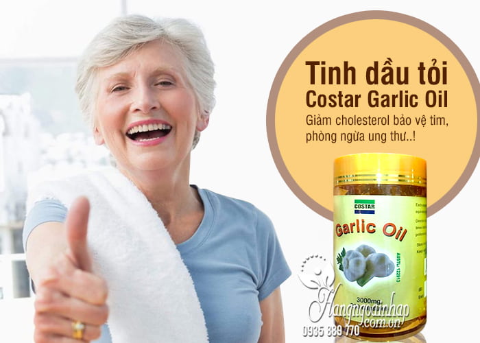 Tinh dầu tỏi Costar Garlic Oil 3000mg 200 viên của Úc 6