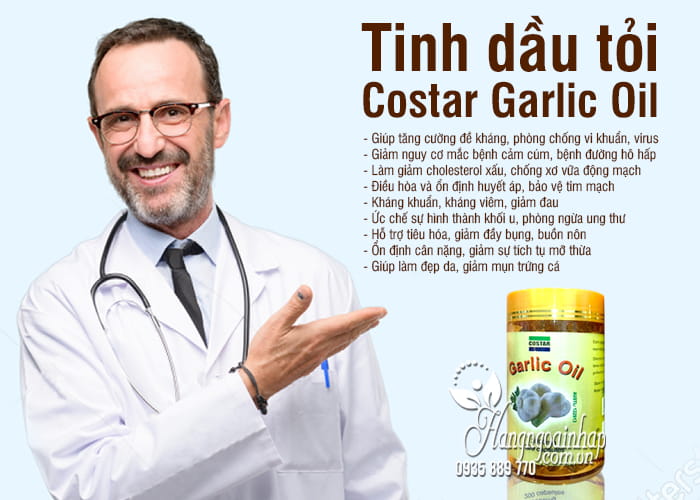 Tinh dầu tỏi Costar Garlic Oil 3000mg 200 viên của Úc 3