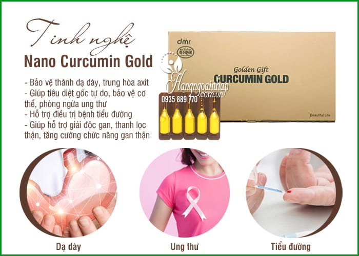 Tinh nghệ Nano Curcumin Gold Hàn Quốc - Liệu pháp hiện đại 2