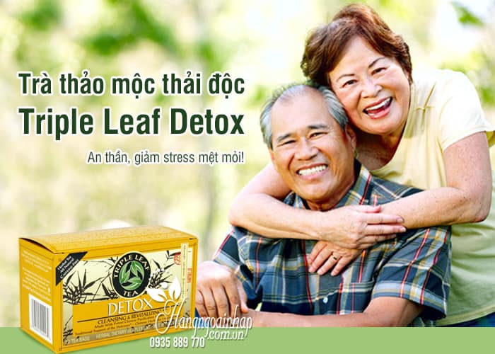 Trà thảo mộc thải độc Triple Leaf Detox của Mỹ 20 gói 1