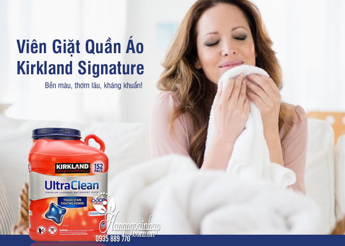 Viên Giặt Quần Áo - Kirkland Signature 152 Viên Của Mỹ 7