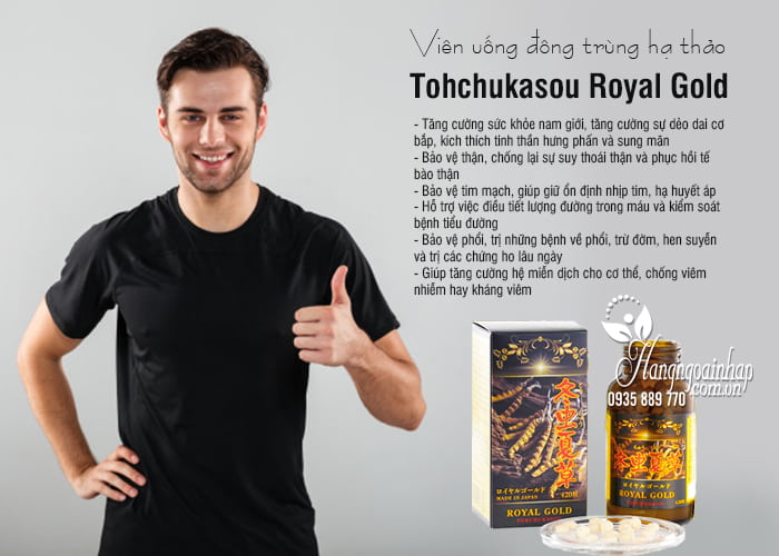 Viên uống đông trùng hạ thảo Tohchukasou Royal Gold Nhật Bản 420 viên 7