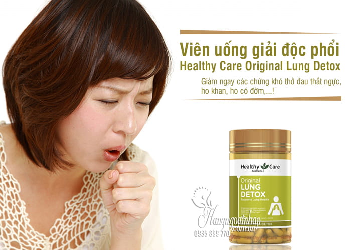 Viên uống giải độc phổi Healthy Care Original Lung Detox Úc 5