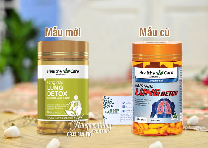 Viên uống giải độc phổi Healthy Care Original Lung Detox Úc 1