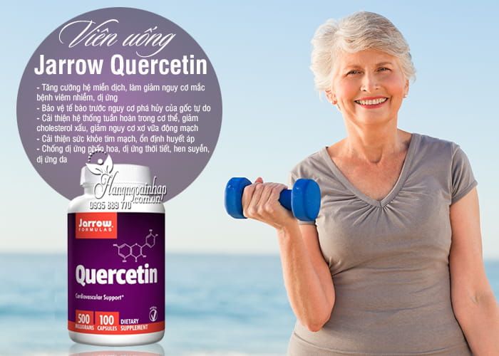 Viên uống Jarrow Quercetin 500mg 100 viên chính hãng Mỹ  6