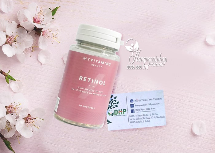 Viên uống Myvitamins Beauty Retinol 30 Softgels của Mỹ 4