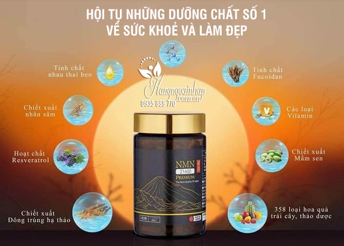 Viên uống NMN 21600mg Premium 60 viên của Nhật Bản 9