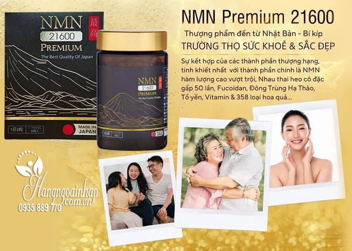 Viên uống NMN 21600mg Premium 60 viên của Nhật Bản 7