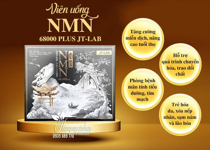 Viên uống NMN 68000 Plus JT-Lab của Nhật Bản trẻ hóa cơ thể 9