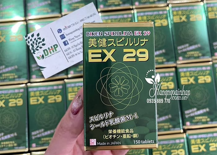 Viên uống tảo xoắn Biken Spirulina EX 29 Nhật Bản hộp 150 viên 6