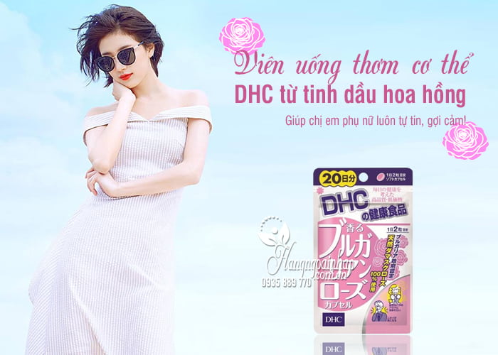 Viên uống thơm cơ thể DHC Nhật Bản từ tinh dầu hoa hồng 1