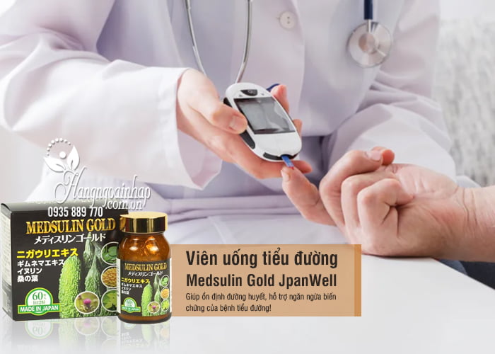 Viên uống tiểu đường Medsulin Gold JpanWell Nhật Bản 60 viên 1