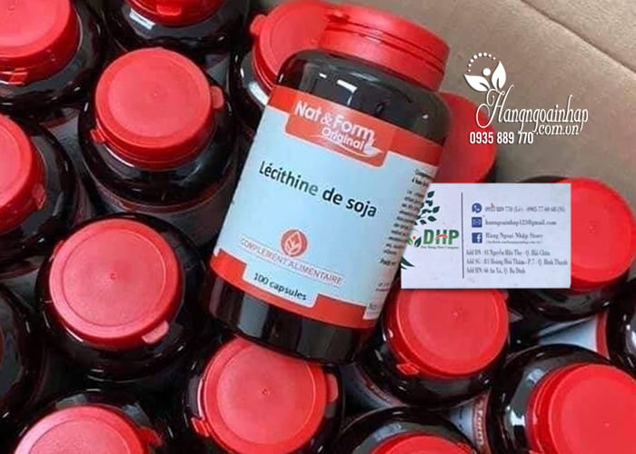 Viên uống tinh chất đậu nành Lecithin Nat&Form 100 viên Pháp 8