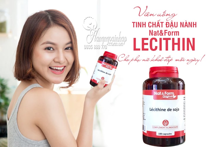 Viên uống tinh chất đậu nành Lecithin Nat&Form 100 viên Pháp 7