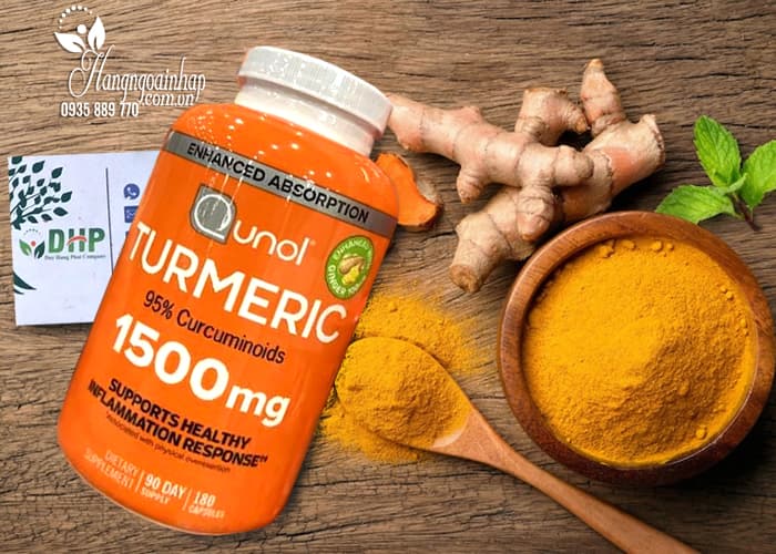 Viên uống tinh chất nghệ Qunol Turmeric 1500mg 180 viên Mỹ 11