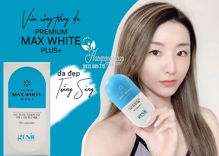 Viên uống trắng da Genie Premium Max White Plus mẫu 2020 12