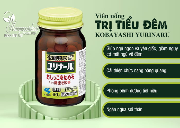 Viên uống trị tiểu đêm Kobayashi Yurinaru Nhật Bản  6