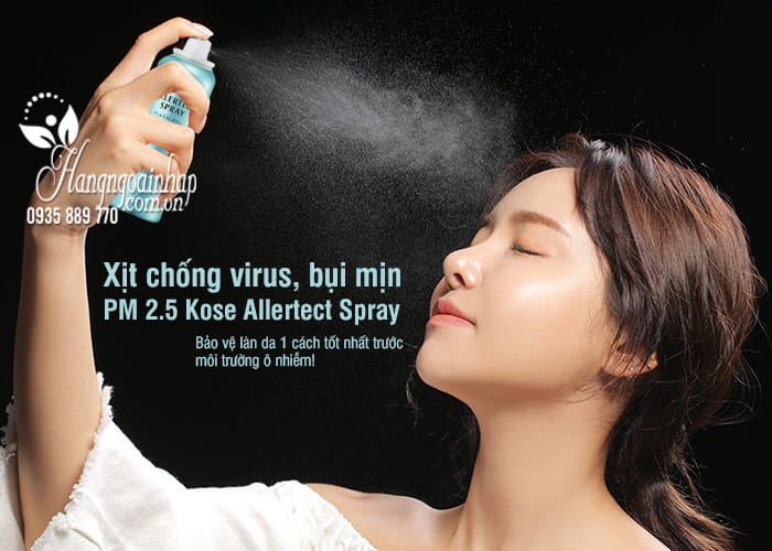 Xịt chống virus, bụi mịn PM 2.5 Kose Allertect Spray 50ml 1