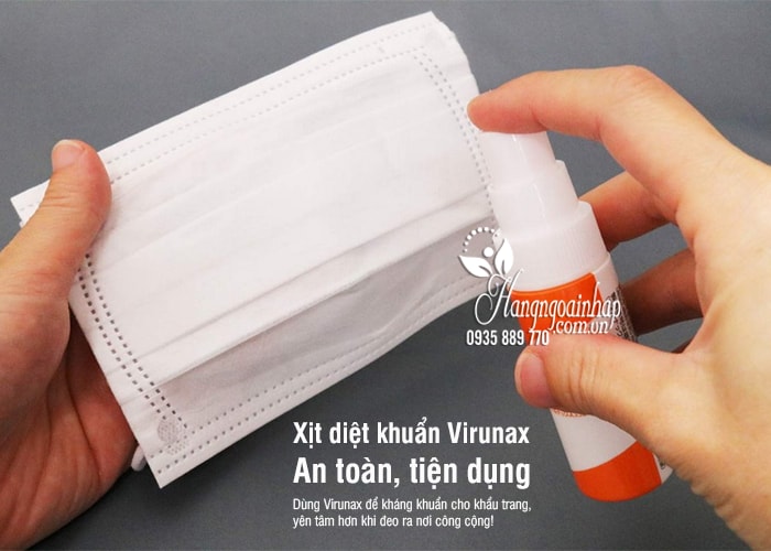 Xịt diệt khuẩn Virunax 25ml của Nhật Bản - An toàn, tiện dụng 3