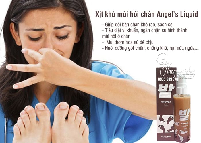 Xịt khử mùi hôi chân Angel’s Liquid 100ml của Hàn Quốc 2