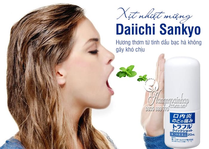 Xịt nhiệt miệng Daiichi Sankyo 20ml chính hãng Nhật Bản 1