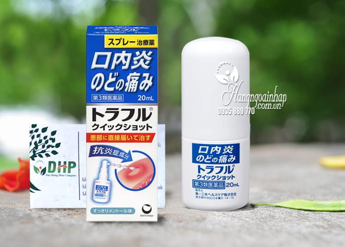 Xịt nhiệt miệng Daiichi Sankyo 20ml chính hãng Nhật Bản 7