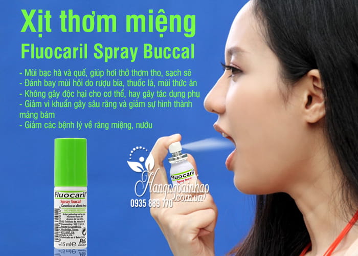 Xịt thơm miệng Fluocaril Spray Buccal 15ml chính hãng Pháp 3