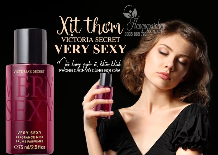 Xịt thơm Victoria Secret Very Sexy 75ml của Mỹ 1