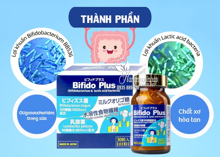 Thành phần của Viên uống Bifido Plus Jpanwell