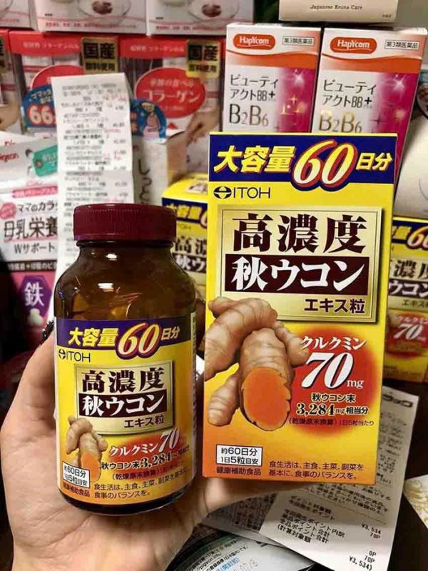 Viên uống tinh chất nghệ cô đặc Itoh 70mg chính hãng Nhật