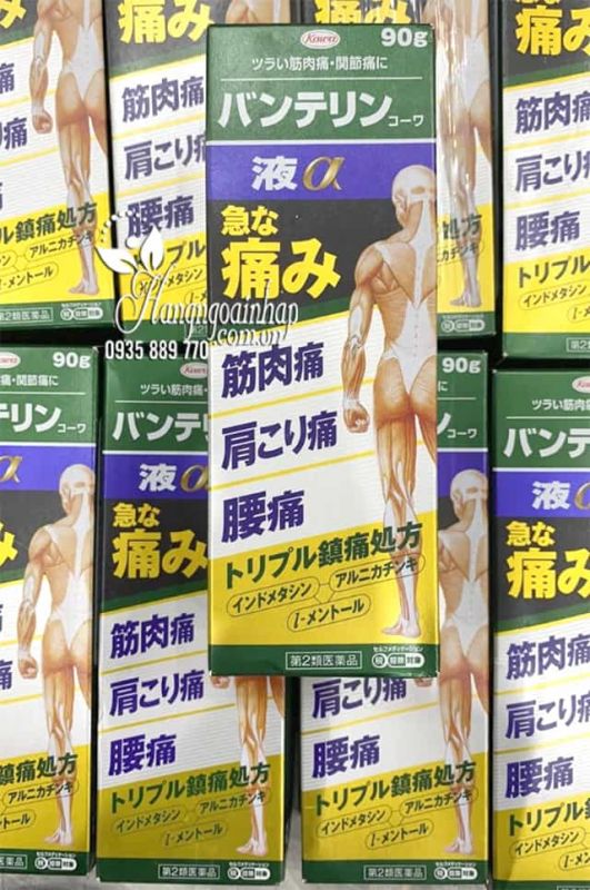 Dầu xoa bóp banterin kowa thuốc giảm đau khớp, đau lưng của Nhật 9