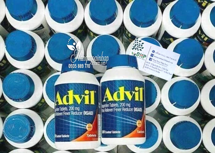 Thuốc giảm đau hạ sốt Advil của Mỹ hộp 300 viên 89