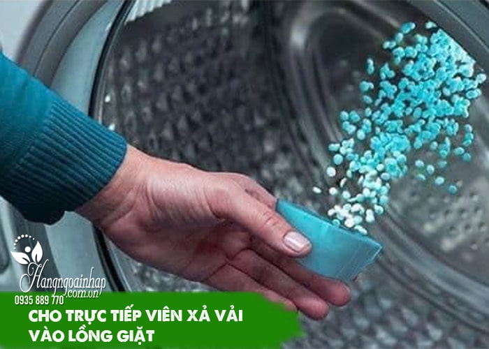 5 lưu ý quan trọng khi dùng viên xả vải cho máy giặt 4
