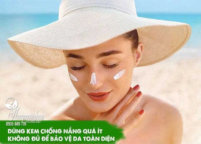 5 sai lầm khi dùng kem chống nắng gây hại da 77