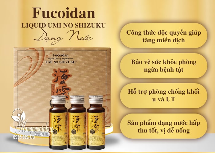 Fucoidan Liquid Umi No Shizuku dạng nước của Nhật Bản 79