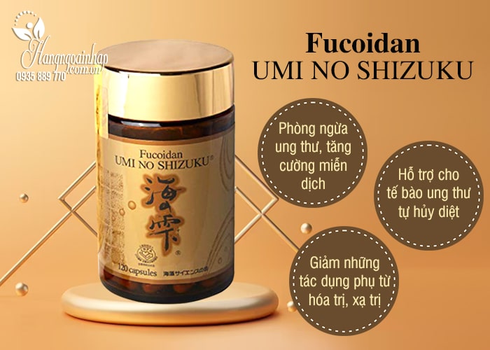 Fucoidan Umi No Shizuku nội địa Nhật Bản, hộp 120 viên 3