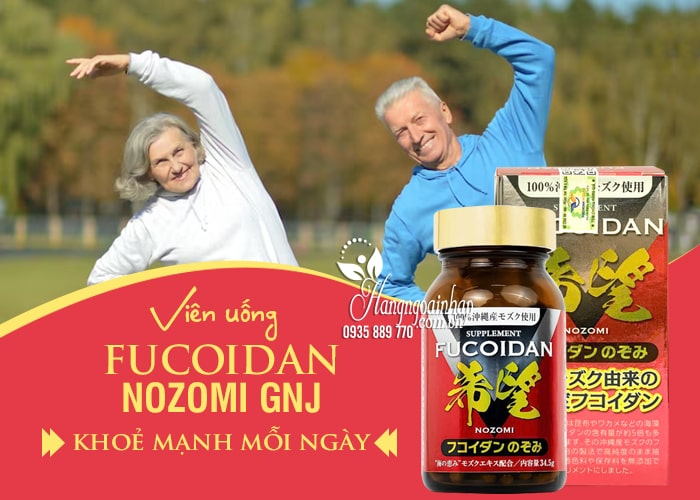 Viên uống Fucoidan Nozomi GNJ chính hãng của Nhật Bản 12