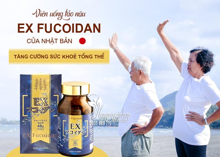 Viên uống tảo nâu EX Fucoidan 48g của Nhật Bản 150 viên 12