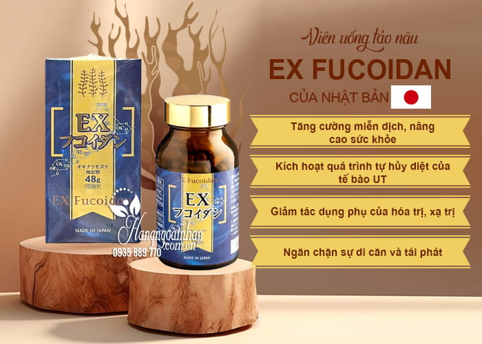 Viên uống tảo nâu EX Fucoidan 48g của Nhật Bản 150 viên 5