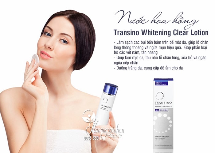 Nước Hoa Hồng Transino Whitening Clear Lotion 175ml 0