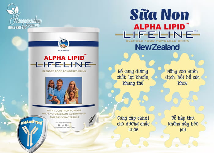 Sữa non Alpha Lipid Lifeline hộp 450g của NewZealand 6