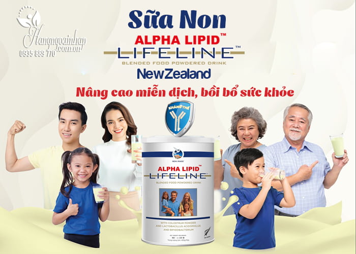 Sữa non Alpha Lipid Lifeline hộp 450g của NewZealand 7