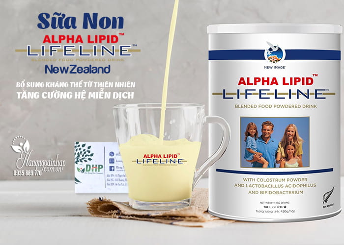 Sữa non Alpha Lipid Lifeline hộp 450g của NewZealand 1