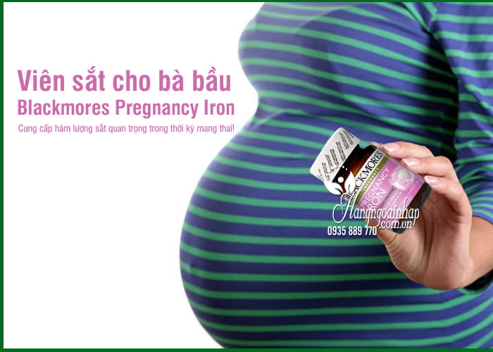 Viên sắt cho bà bầu Blackmores Pregnancy Iron 30 viên của Úc 9