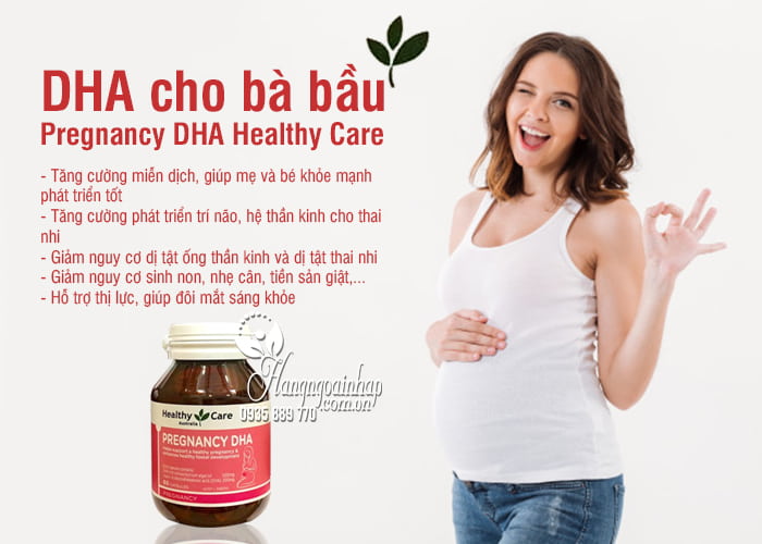 DHA cho bà bầu Pregnancy DHA Healthy Care 60 viên của Úc 5