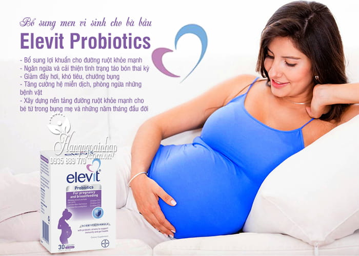 Elevit Probiotics 30 viên - Bổ sung men vi sinh cho bà bầub7