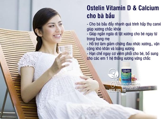 Ostelin Vitamin D & Calcium cho bà bầu 130 viên của Úc 4