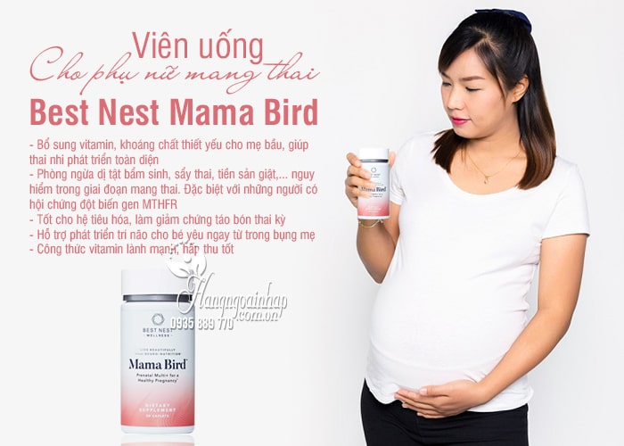 Viên uống Best Nest Mama Bird 30 viên cho phụ nữ mang thai  7