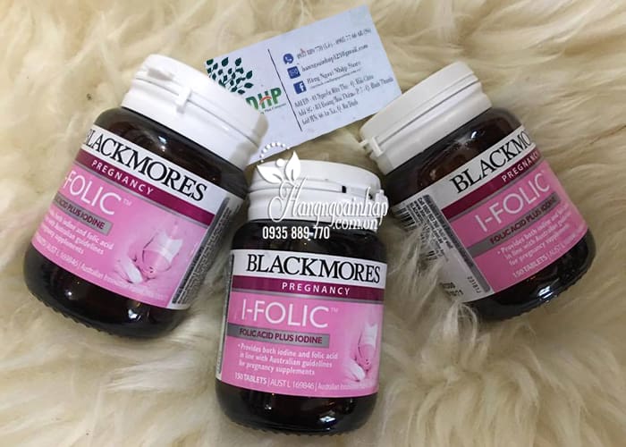 Viên uống Blackmores I-Folic 150 viên của Úc dành cho bà bầu 1